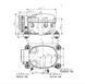 Компрессор для автохолодильника 12/24 Вольт Anuodan ZH45G (R-134a, DC12V, DC24V) ANZH45G фото 7