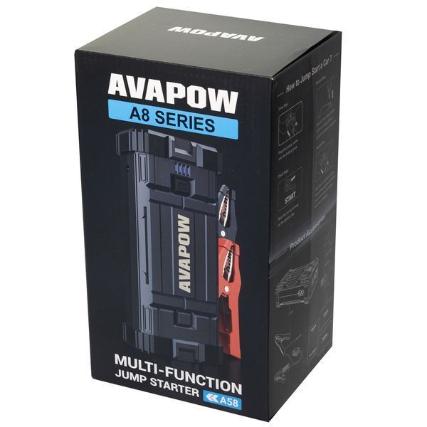 Пусковий пристрій Jump Starter для авто AVAPOW A58 (4000A) 71,04 Wh/19200mAh JSA58 фото